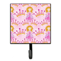 "Caroline's Treasures Watercolor Princess and Crown Wall Hook, Small, Multicolor"