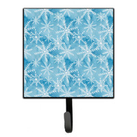 "Caroline's Treasures Watercolor Snowflake on Blue Wall Hook, Small, Multicolor"