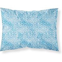 "Caroline's Treasures Watercolor Geometric Circle on Blue Pillowcase, Standard, Multicolor"