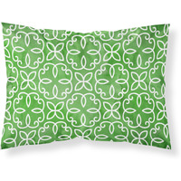 "Caroline's Treasures Watercolor Geometric Circle on Green Pillowcase, Standard, Multicolor"