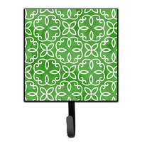 "Caroline's Treasures Watercolor Geometric Circle on Green Wall Hook, Small, Multicolor"