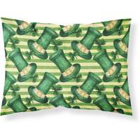 "Caroline's Treasures Watercolor St Patrick's Day Leprechan Hat Pillowcase, Standard, Multicolor"