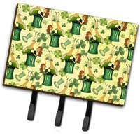 "Caroline's Treasures Watercolor St Patrick's Day Party Wall Hook, Triple, Multicolor"