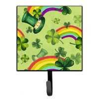 "Caroline's Treasures Watercolor St Patrick's Day Lucky Leprechaun Wall Hook, Small, Multicolor"