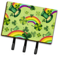 "Caroline's Treasures Watercolor St Patrick's Day Lucky Leprechaun Wall Hook, Triple, Multicolor"