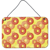 "Caroline's Treasures Watercolor Just Donuts Metal Print, 8"" H x 12"" W, Multicolor"