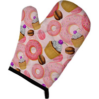 "Caroline's Treasures Watercolor Sweet Pastries Decorated Oven Mitt, 12"" x 8.5"", Multicolor"