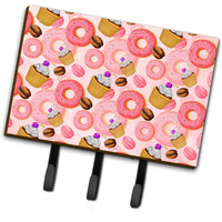 "Caroline's Treasures Watercolor Sweet Pastries Wall Hook, Triple, Multicolor"