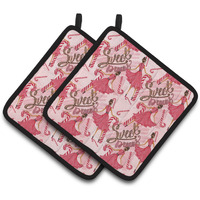 "Caroline's Treasures Watercolor Sweets Galore Decorated Pot Holder, 7.5"" x 7.5"", Multicolor"