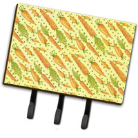 "Caroline's Treasures Watercolor Carrots Wall Hook, Triple, Multicolor"