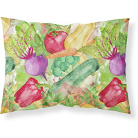 "Caroline's Treasures Watercolor Vegetables Farm to Table Pillowcase, Standard, Multicolor"