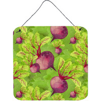 "Caroline's Treasures Watercolor Radishes Metal Print, 6"" H x 6"" W, Multicolor"