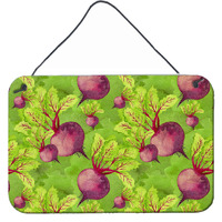 "Caroline's Treasures Watercolor Radishes Metal Print, 8"" H x 12"" W, Multicolor"