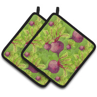 "Caroline's Treasures Watercolor Radishes Decorated Pot Holder, 7.5"" x 7.5"", Multicolor"