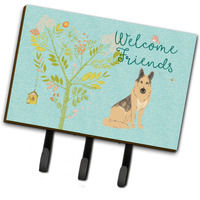 "Caroline's Treasures Welcome Friends German Shepherd Wall Hook, Triple"