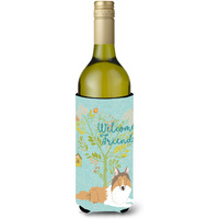 "Caroline's Treasures Welcome Friends Collie Decorative Bottle Hugger, 750 ml, Multicolor"