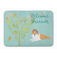 "Caroline's Treasures Welcome Friends Collie Floor Mat, 19hx27w, Multicolor"