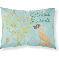 "Caroline's Treasures Welcome Friends Ears Fawn Dane Natural Pillowcase, Standard"
