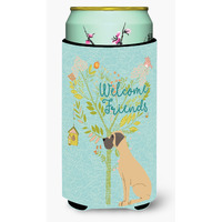 "Caroline's Treasures Welcome Friends Fawn Dane Natural Ears Decorative Can Hugger, Tall Boy, Multicolor"