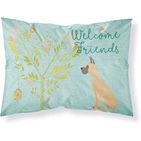"Caroline's Treasures Welcome Friends Ears Fawn Dane Cropped Pillowcase, Standard"