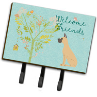 "Caroline's Treasures Welcome Friends Fawn Dane Cropped Ears Wall Hook, Triple"
