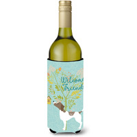 "Caroline's Treasures Welcome Friends Pointer Decorative Bottle Hugger, 750 ml, Multicolor"