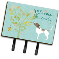"Caroline's Treasures Welcome Friends Pointer Wall Hook, Triple, Multicolor"