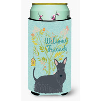 "Caroline's Treasures Welcome Friends Scottish Terrier Decorative Can Hugger, Tall Boy, Multicolor"