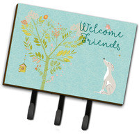 "Caroline's Treasures Welcome Friends Italian Greyhound Wall Hook, Triple"