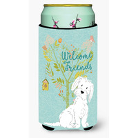 "Caroline's Treasures Welcome Friends Maltese Decorative Can Hugger, Tall Boy, Multicolor"