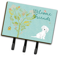 "Caroline's Treasures Welcome Friends Maltese Wall Hook, Triple"