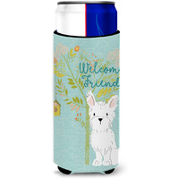 "Caroline's Treasures Welcome Friends Westie Decorative Can Hugger, Multicolor"