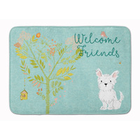"Caroline's Treasures Welcome Friends Westie Floor Mat, 19hx27w, Multicolor"