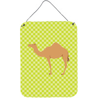 "Caroline's Treasures Arabian Camel Dromedary Green Metal Print, 16hx12w, Multicolor"
