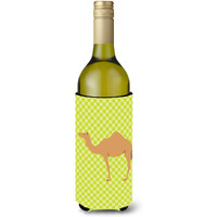 "Caroline's Treasures Arabian Camel Dromedary Green Decorative Bottle Hugger, 750 ml, Multicolor"