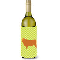 "Caroline's Treasures Highland Cow Green Decorative Bottle Hugger, 750 ml, Multicolor"