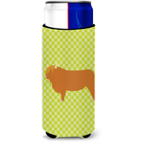 "Caroline's Treasures Highland Cow Green Decorative Can Hugger, Slim, Multicolor"