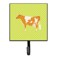 "Caroline's Treasures Guernsey Cow Green Wall Hook, Small, Multicolor"