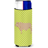 "Caroline's Treasures Charolais Cow Green Decorative Can Hugger, Slim, Multicolor"