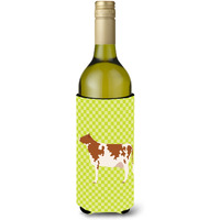 "Caroline's Treasures Ayrshire Cow Green Decorative Bottle Hugger, 750 ml, Multicolor"