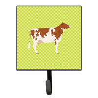 "Caroline's Treasures Ayrshire Cow Green Wall Hook, Small, Multicolor"