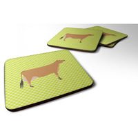 "Caroline's Treasures Jersey Cow Green Decorative coasters, 3.5, Multicolor"