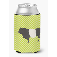 "Caroline's Treasures Belted Galloway Cow Green Decorative Can Hugger, Multicolor"