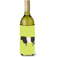"Caroline's Treasures Belted Galloway Cow Green Decorative Bottle Hugger, 750 ml, Multicolor"
