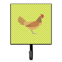 "Caroline's Treasures Frisian Friesian Chicken Green Wall Hook, Small, Multicolor"