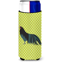 "Caroline's Treasures Sumatra Chicken Green Decorative Can Hugger, Slim, Multicolor"