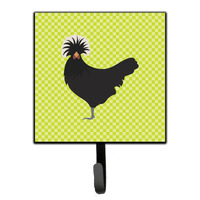 "Caroline's Treasures Polish Poland Chicken Green Wall Hook, Small, Multicolor"