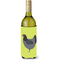 "Caroline's Treasures Jersey Giant Chicken Green Decorative Bottle Hugger, 750 ml, Multicolor"