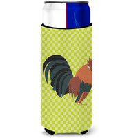 "Caroline's Treasures Dutch Bantam Chicken Green Decorative Can Hugger, Slim, Multicolor"