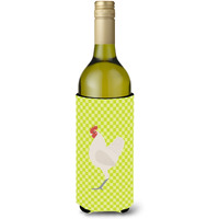"Caroline's Treasures German Langshan Chicken Green Decorative Bottle Hugger, 750 ml, Multicolor"